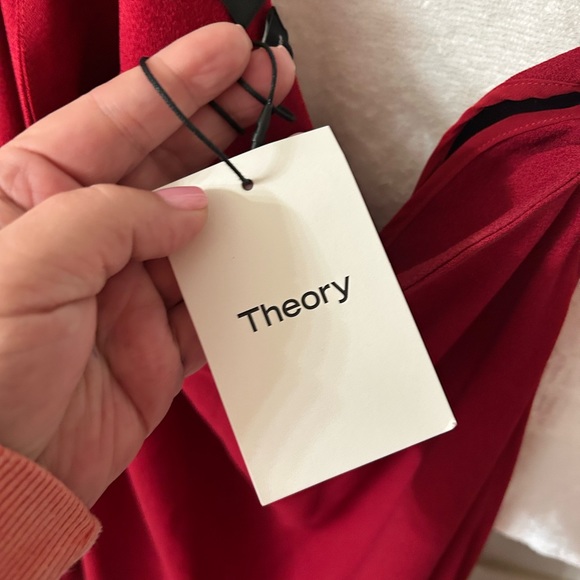 NWT. Red Theory one shoulder dress. Size 12. - Picture 4 of 6